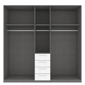 Drehtürenschrank SKØP II Alpinweiß - 225 x 236 cm - 5 Türen - Basic