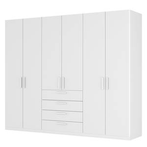 Armoire à portes battantes Skøp II Blanc alpin - 270 x 222 cm - 6 portes - Premium