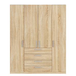 Drehtürenschrank SKØP II Eiche Sonoma Dekor - 181 cm (4-türig) - 222 cm - Basic - 181 x 222 cm - 4 Türen - Basic