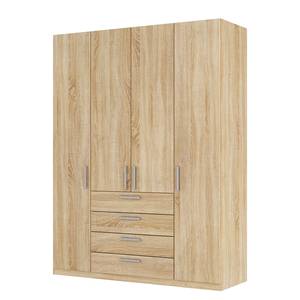 Drehtürenschrank SKØP II Eiche Sonoma Dekor - 181 cm (4-türig) - 236 cm - Comfort - 181 x 236 cm - 4 Türen - Comfort