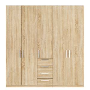 Armoire à portes battantes Skøp II Imitation chêne de Sonoma - 225 cm (5 portes) - 236 cm - Basic - 225 x 236 cm - 5 portes - Basic