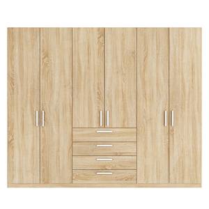 Drehtürenschrank SKØP II Eiche Sonoma Dekor - 270 cm (6-türig) - 222 cm - Premium - 270 x 222 cm - 6 Türen - Premium