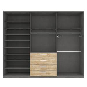 Drehtürenschrank SKØP II Eiche Sonoma Dekor - 270 cm (6-türig) - 236 cm - Comfort - 270 x 236 cm - 6 Türen - Comfort