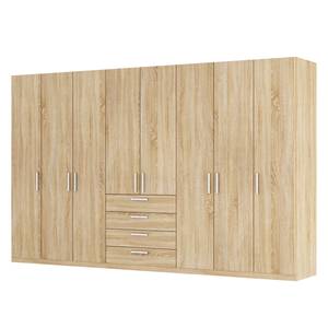 Drehtürenschrank SKØP II Eiche Sonoma Dekor - 360 cm (8-türig) - 222 cm - Premium - 360 x 222 cm - 8 Türen - Premium