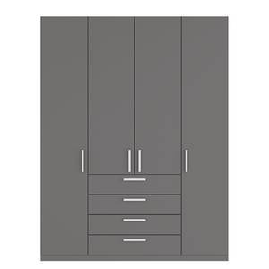 Armoire à portes battantes Skøp II Graphite - 181 x 236 cm - 4 portes - Premium