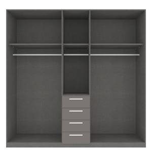 Armoire à portes battantes Skøp II Graphite - 225 x 236 cm - 5 portes - Basic