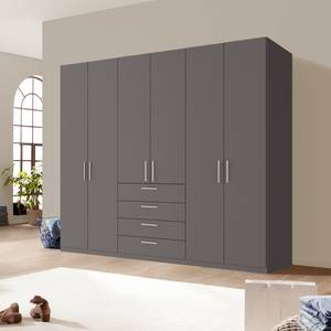 Armoire à portes battantes Skøp II Graphite - 270 x 222 cm - 6 portes - Basic