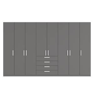 Armoire à portes battantes Skøp II Graphite - 360 x 222 cm - 8 portes - Premium