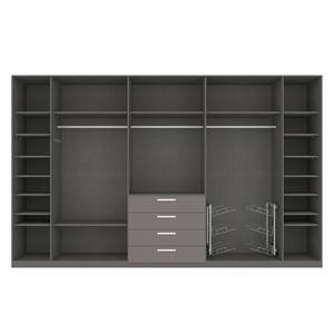 Drehtürenschrank SKØP II Graphit - 360 x 222 cm - 8 Türen - Comfort