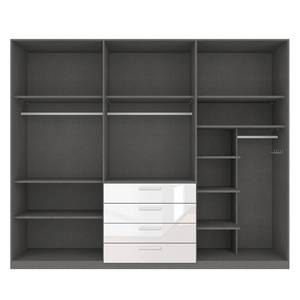 Drehtürenschrank SKØP II Hochglanz Weiß - 270 x 236 cm - 6 Türen - Classic