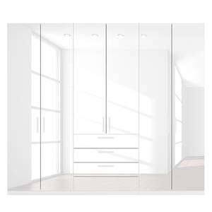 Armoire à portes battantes Skøp II Blanc brillant - 270 x 236 cm - 6 portes - Premium