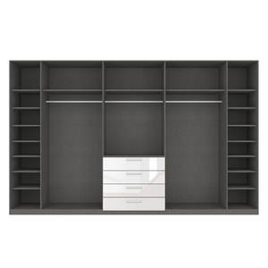 Drehtürenschrank SKØP II Hochglanz Weiß - 360 x 222 cm - 8 Türen - Classic