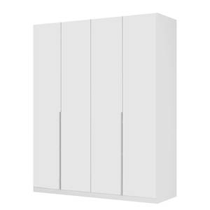 Drehtürenschrank SKØP II Mattglas Weiß - 181 x 222 cm - 4 Türen - Premium