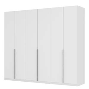 Armoire à portes battantes Skøp II Verre mat blanc - 270 x 236 cm - 6 portes - Basic