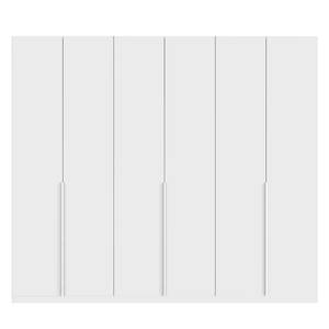 Armoire à portes battantes Skøp II Verre mat blanc - 270 x 236 cm - 6 portes - Basic