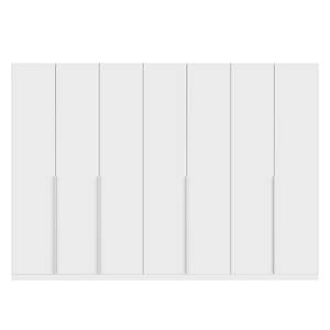 Drehtürenschrank SKØP II Mattglas Weiß - 315 x 222 cm - 7 Türen - Basic