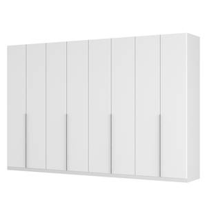 Armoire à portes battantes Skøp II Verre mat blanc - 360 x 236 cm - 8 portes - Basic