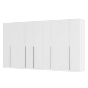 Drehtürenschrank SKØP II Mattglas Weiß - 405 x 222 cm - 9 Türen - Comfort