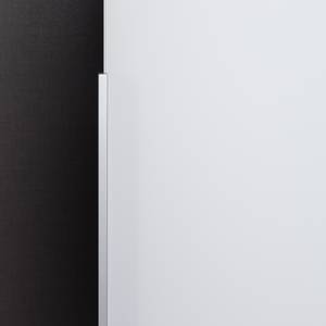 Armoire à portes battantes Skøp II Verre blanc mat / Miroir en cristal - 181 x 236 cm - 4 portes - Classic