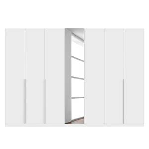 Armoire à portes battantes Skøp II Verre blanc mat / Miroir en cristal - 315 x 222 cm - 7 portes - Classic