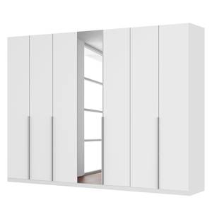 Armoire à portes battantes Skøp II Verre blanc mat / Miroir en cristal - 315 x 236 cm - 7 portes - Basic