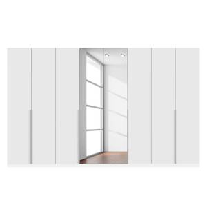 Drehtürenschrank SKØP II Mattglas Weiß/ Kristallspiegel - 360 x 236 cm - 8 Türen - Comfort