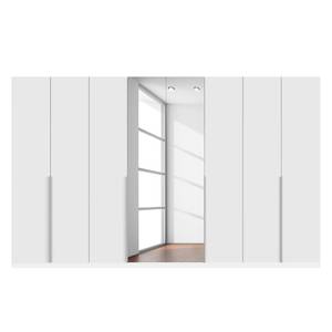 Armoire à portes battantes Skøp II Verre blanc mat / Miroir en cristal - 360 x 222 cm - 8 portes - Premium