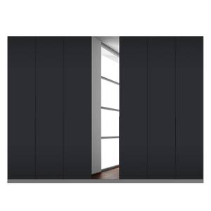 Armoire à portes battantes Skøp Verre noir mat / Miroir en cristal - 315 x 236 cm - 7 portes - Basic