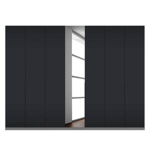 Draaideurkast Skøp zwart matglas/kristalspiegel - 315 x 236 cm - 7 deuren - Premium