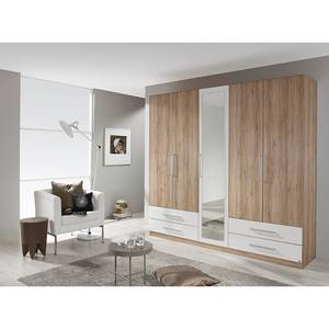 Armoire à portes battantes Trier Imitation chêne de San Remo / Blanc alpin - 226 cm (5 portes)