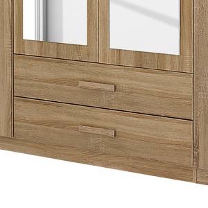 Armoire à portes battantes Utrecht II Imitation chêne de Sonoma Avec miroir 226 cm 5