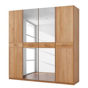 Armoire à portes battantes aulne partiellement massif - 189 x 197 cm - 4 portes - Sans corniche