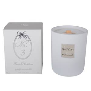 Bougie parfumée Fresh Cotton Cire / Verre - Blanc