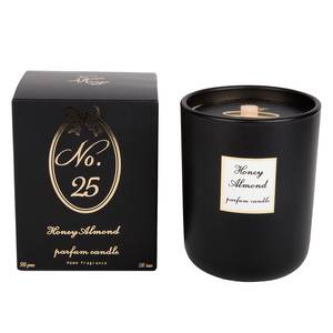 Bougie parfumée Honey Almond Cire / Verre - Noir