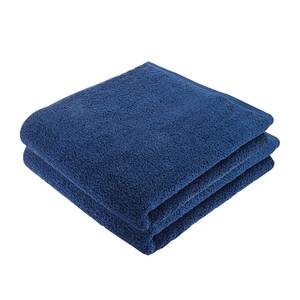 Service de bain PURE (lot de 2) Coton - Bleu foncé