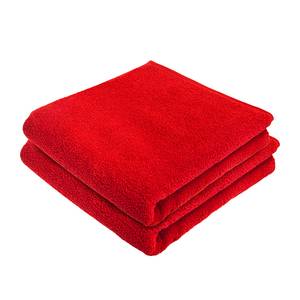 Service de bain PURE (lot de 2) Coton - Rouge