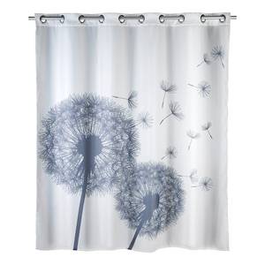 Rideau de douche Astera Flex Fibres synthétiques - Blanc / Gris