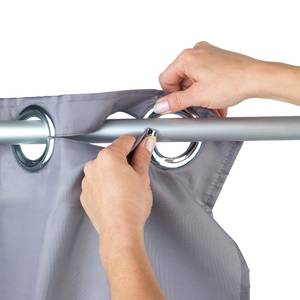 Rideau de douche Comfort Flex Tissu - Gris