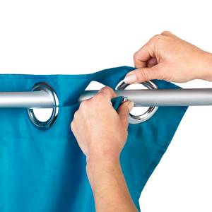 Rideau de douche Comfort Flex Tissu - Turquoise