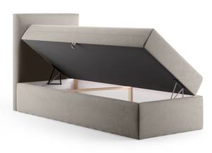 Boxsprinbett Einzelbett Pinet Mini Taupe - Breite: 100 cm