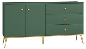 Buffet FORT SB160 2D3D Vert - Bois manufacturé - Matière plastique - 160 x 85 x 40 cm