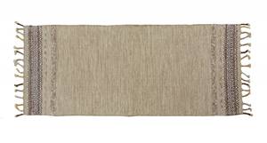 Moderner Boston-Teppich Beige - Polyrattan - 60 x 1 x 180 cm