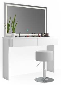 Schminktisch Azur LED-Spiegel Hocker Weiß - Holzwerkstoff - 120 x 83 x 40 cm