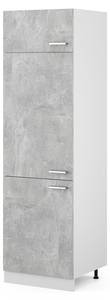 Armoire pour frigo R-Line 30254 Imitation béton - Blanc