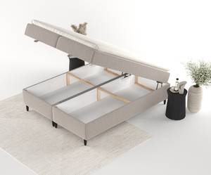 Boxspringbett Kanai Braun - 140 x 210 cm