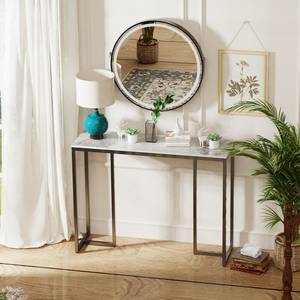 Table Console JJ-XZ181-XNE Imitation marbre blanc