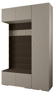 Garderobe Inova 2 Z19 Braun - Gold - Grau - Gold