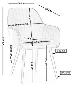 Esszimmerstuhl EMILIA Beige