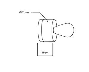 moderne Wandlampe aus Eichennholz Weiß