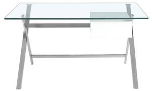 Bureau 3255 Blanc - Verre - 145 x 75 x 75 cm